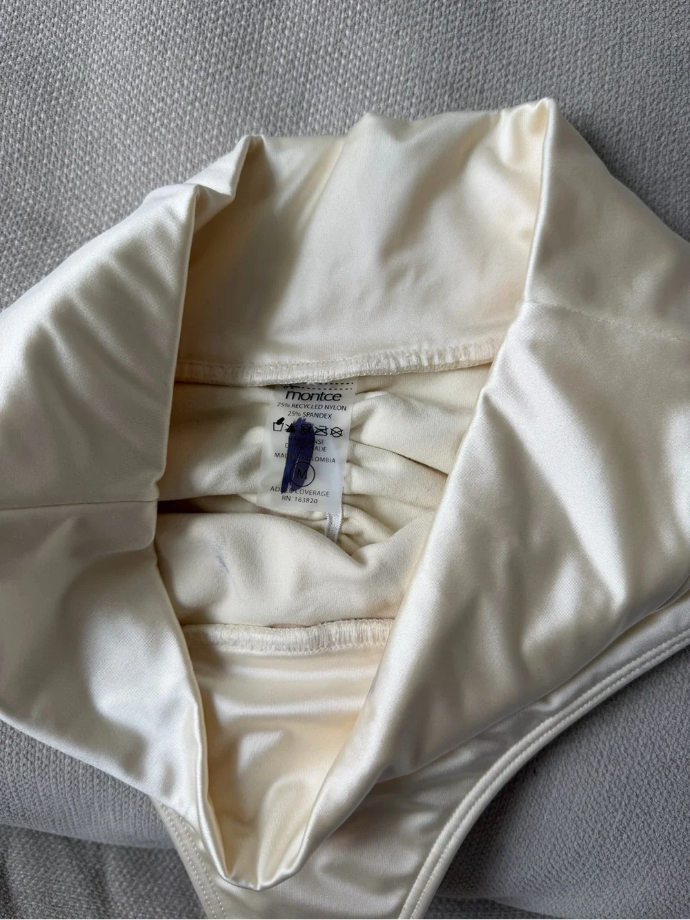 Montce Cream Silkie High Rise Bottoms